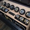6 watch winder drawer insert with 6 watch holders and jewelry tray.